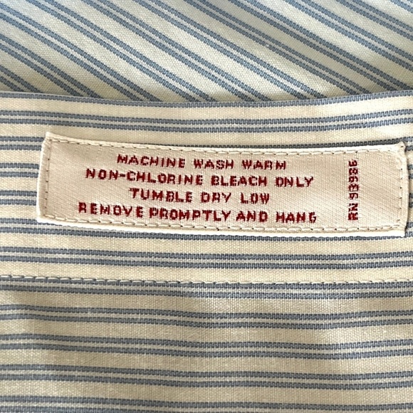 Brooks Brothers Traditional Fit Non-Iron Stretch Mens Dress Shirt Sz 18 - 34 - Picture 9 of 12